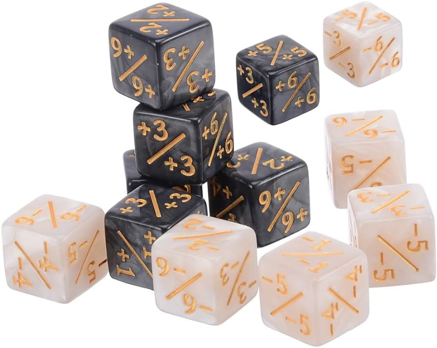 Counters, gems, dices